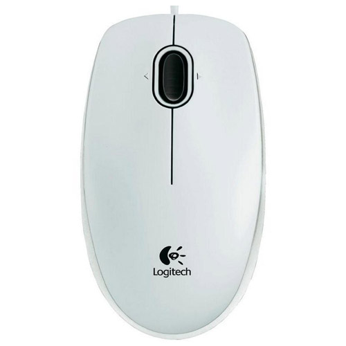 Rato Logitech Optico B100 USB Branco