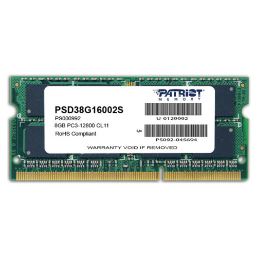 Memória RAM SO-DIMM Patriot 8GB DDR4-2666MHz CL19 